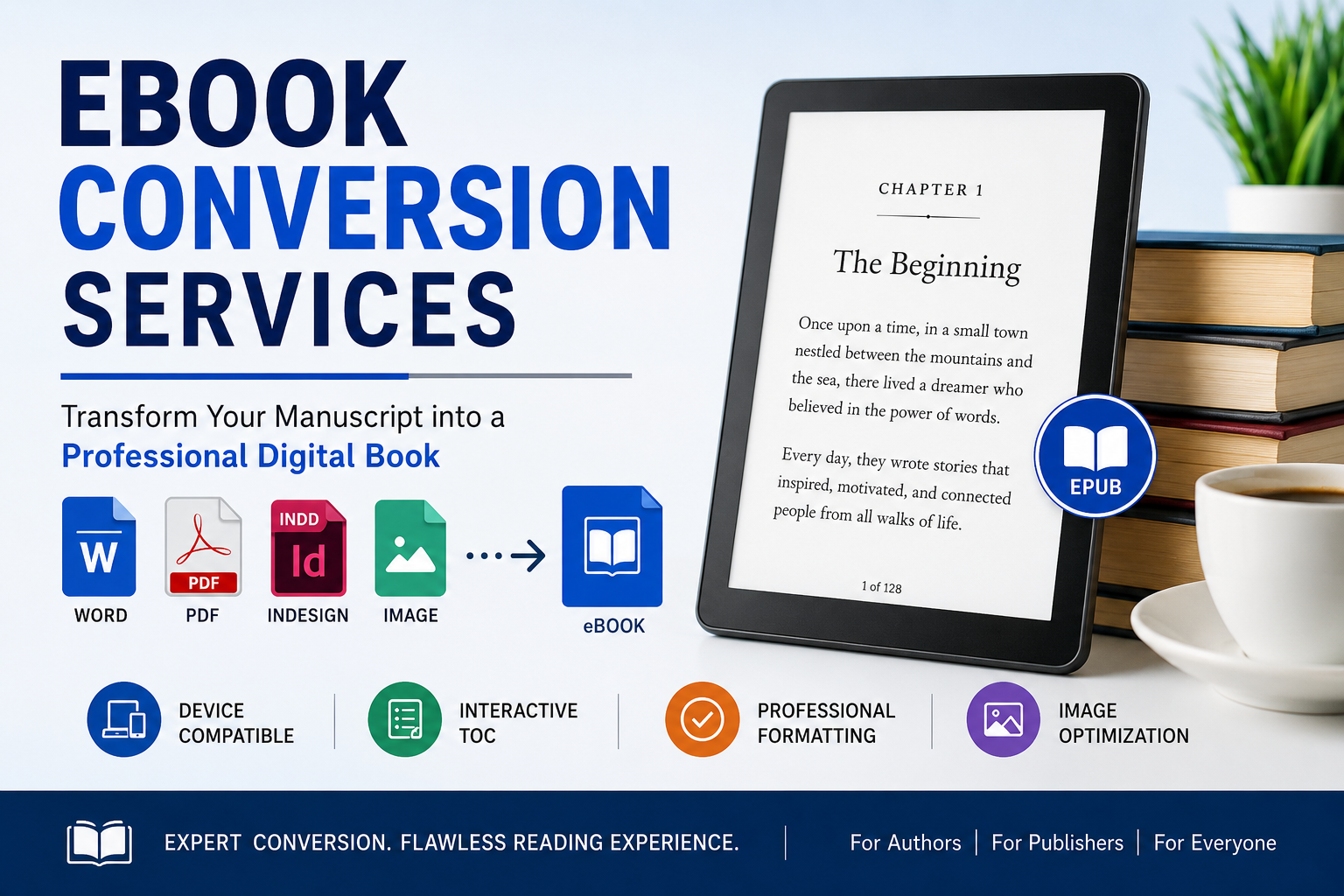 eBook Conversion Services | Professional eBook Formatting